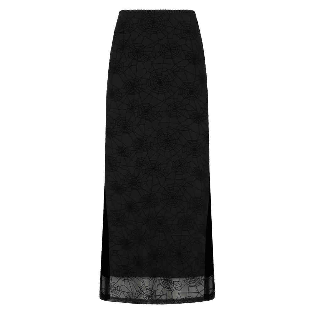 Banned - Seraphina Mesh Lange rok - Zwart